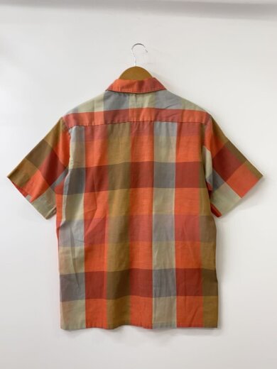 商品画像：60s頃/開襟/オープンカラーシャツ/ホツレ・ヨゴレ有/半袖シャツ/M/コットン/ORN/チェック// 2
