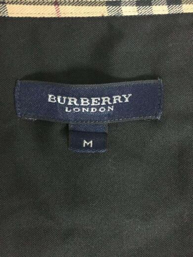 画像：BURBERRY LONDON長袖シャツ/M/コットン/BLK/無地/SMS-066-034