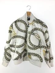 ブルゾン/L/ポリエステル/WHT/総柄/CI9997-100