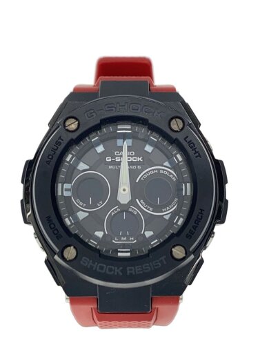 商品画像：ソーラー腕時計・G-SHOCK/デジアナ/ラバー/RED 1