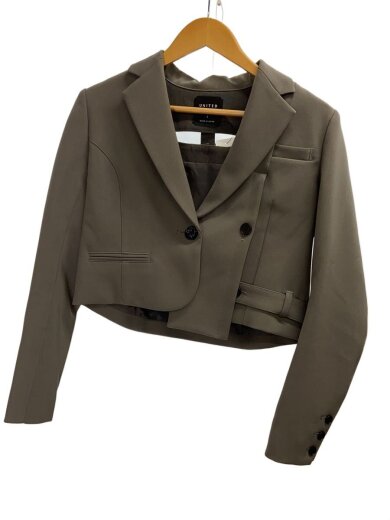 商品画像：テーラードジャケット/2/ポリエステル/GRY/無地/141153005 1