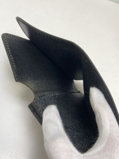 商品画像：2つ折り財布/レザー/BLK/メンズ 5