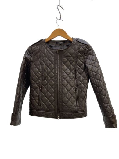 商品画像：レザージャケット・ブルゾン/40/羊革/BRW/無地/3525-199-0093 1