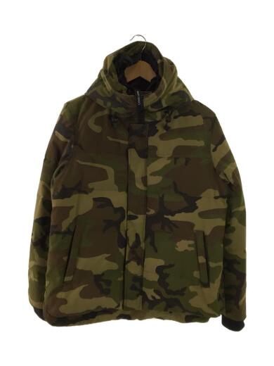 画像：CANADA GOOSEダウンジャケット/L/ポリエステル/KHK/カモフラ/4595K/LYNX PARKA/ワッペン/フード1