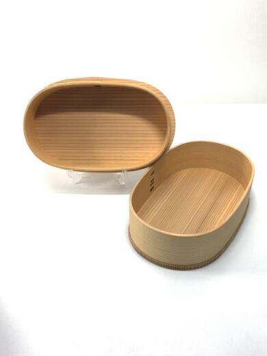 画像：その他ブランド和食器その他/大館曲げわっぱ/小判弁当箱(大)/浮造り/2