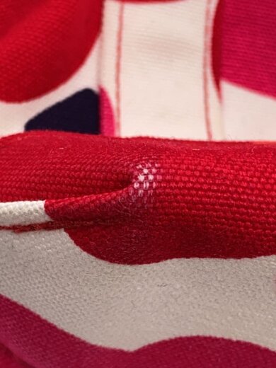 商品画像：ハンドバッグ/コットン/RED/総柄// 7