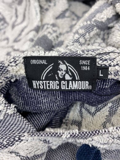 商品画像：パーカー/L/コットン/WHT/総柄/02183CF08 3