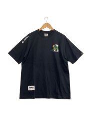 Tシャツ/L/コットン/BLK/AAPTEM1574XXO