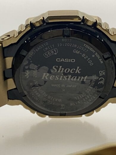 商品画像：ソーラー腕時計_G-SHOCK/アナログ/BLK/GLD 3