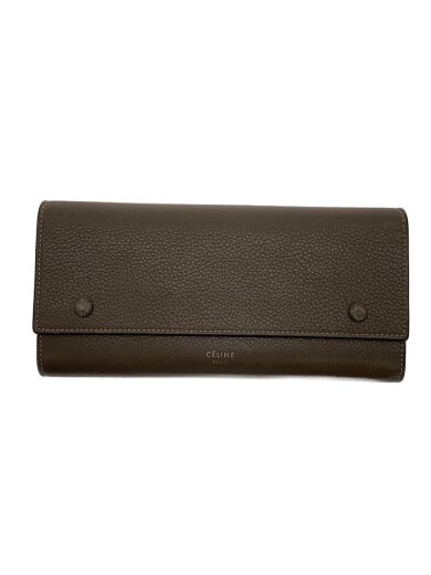 商品画像：長財布/レザー/GRY/レディース/W-TN-3107 1