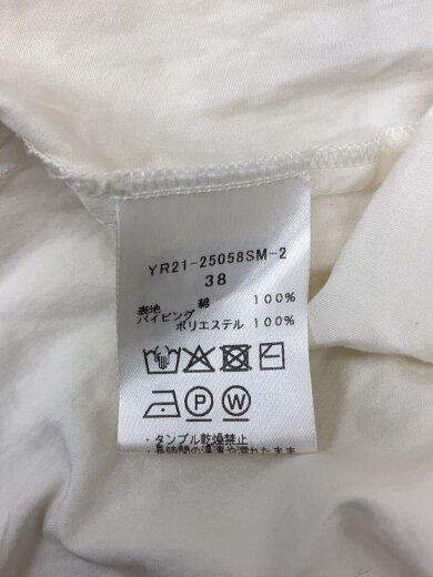 商品画像：半袖ブラウス/38/コットン/WHT/YR21-25058SM-2 4
