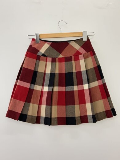 商品画像：スカート/36/ウール/RED/チェック/55S13-266-15 2