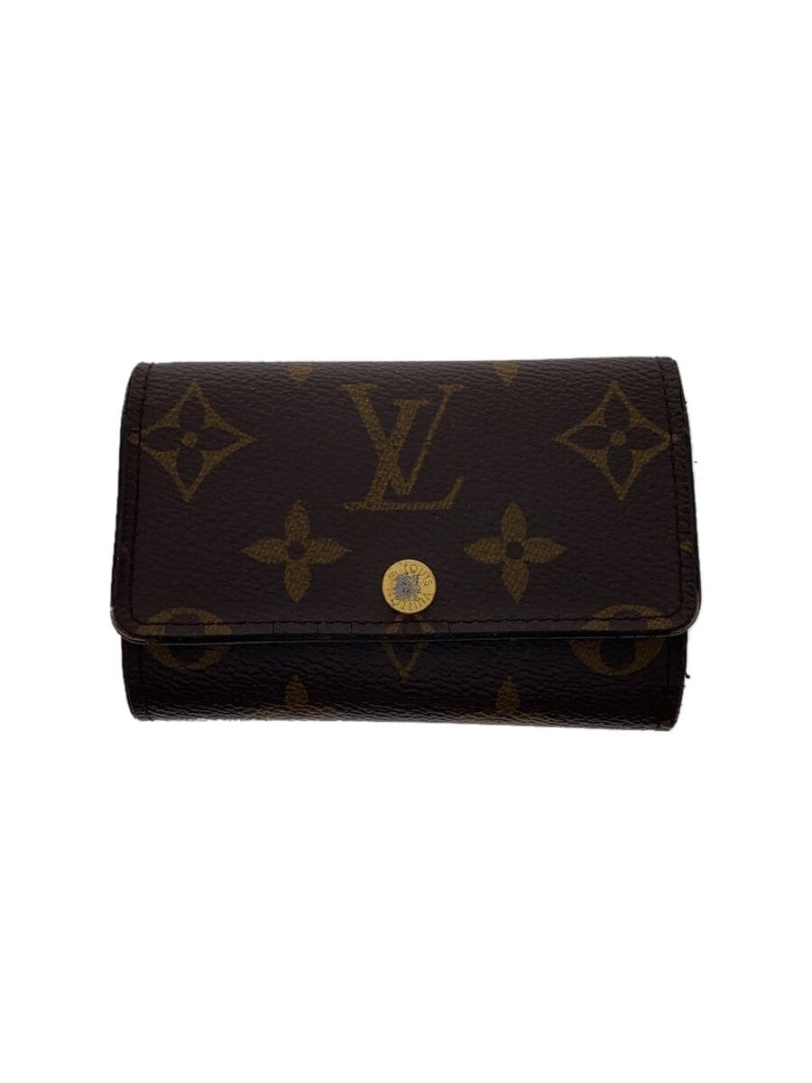 LOUIS VUITTON / ミュルティクレ6_モノグラム_BRW/レザー/BRW/メンズ