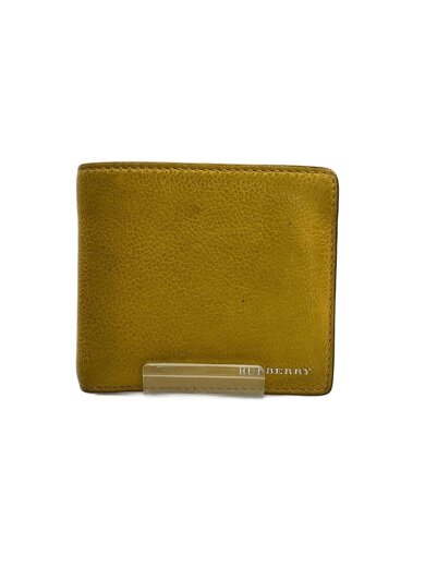 商品画像：2つ折り財布/レザー/YLW/無地/レディース 1