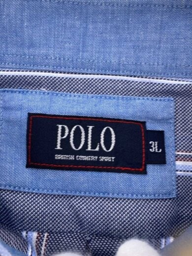 商品画像：長袖シャツ/M/リネン/NVY/ストライプ// 3