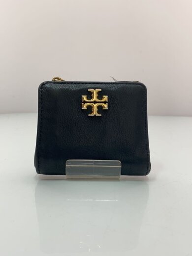 商品画像：2つ折り財布/レザー/BLK/レディース 1