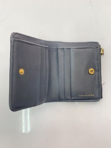 商品画像：2つ折り財布/レザー/BLK/レディース 4