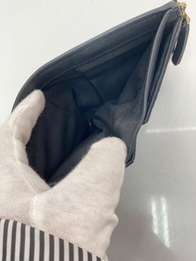 商品画像：2つ折り財布/レザー/BLK/レディース 5