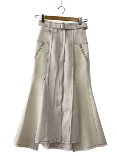 商品画像：ロングスカート/1/ポリエステル/WHT/141144016 1