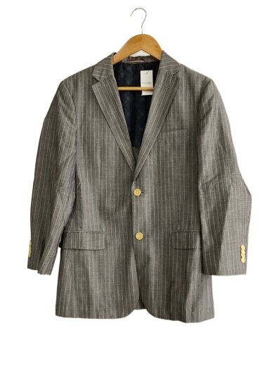 商品画像：テーラードジャケット/M/ウール/GRY/ストライプ/BME63-608-04 1