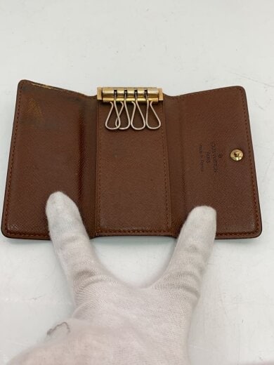 商品画像：ミュルティクレ4_モノグラム・キャンバス/レザー/BRW/メンズ// 4