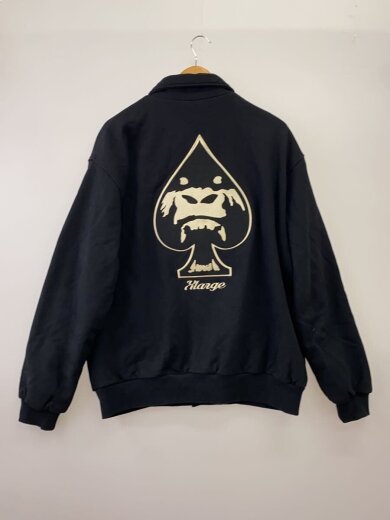商品画像：ジャケット/XL/--/BLK/101243021012/SWEAT VARSITY JACKET// 2