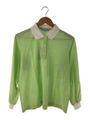 長袖シャツ/L/コットン/ボーダー/P7K1402