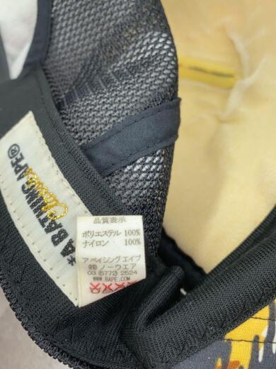 画像：A BATHING APEメッシュキャップ/M/ポリエステル/マルチカラー/レオパード/メンズ6