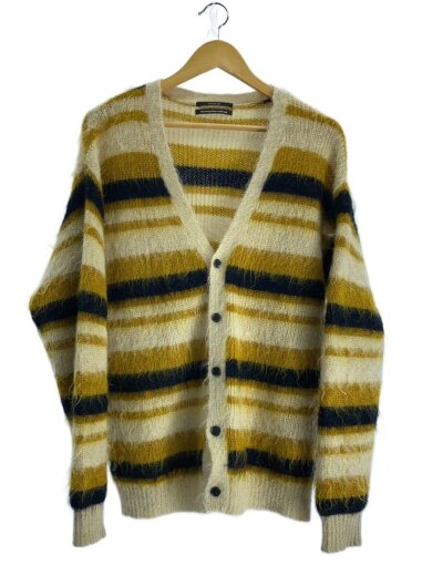 商品画像：カーディガン(厚手)/2/モヘア/YLW/ボーダー 1
