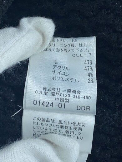 商品画像：カーディガン(厚手)/38/ウール/BLK/FBF72-757-09 5