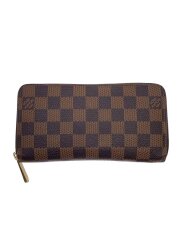 1)ジッピー・ウォレット_ダミエ・エベヌ/PVC/BRW/メンズ