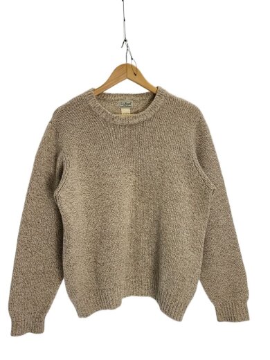 商品画像：ニット・セーター(厚手)/L/ウール/BEG/無地 1