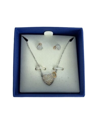 商品画像：ネックレス、ピアスセット/--/WHT/レディース 1
