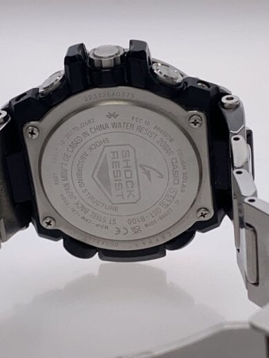 商品画像：クォーツ腕時計/アナログ/ステンレス/BLK/SLV/GST-B100// 3