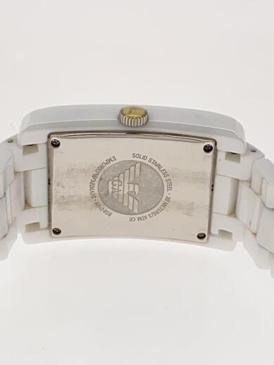 画像：EMPORIO ARMANIクォーツ腕時計/アナログ/WHT/WHT/AR14083