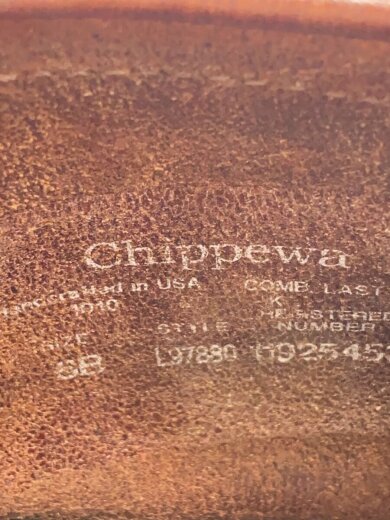 画像：CHIPPEWAエンジニアブーツ/US6/ブラウン/97880/hippewa5