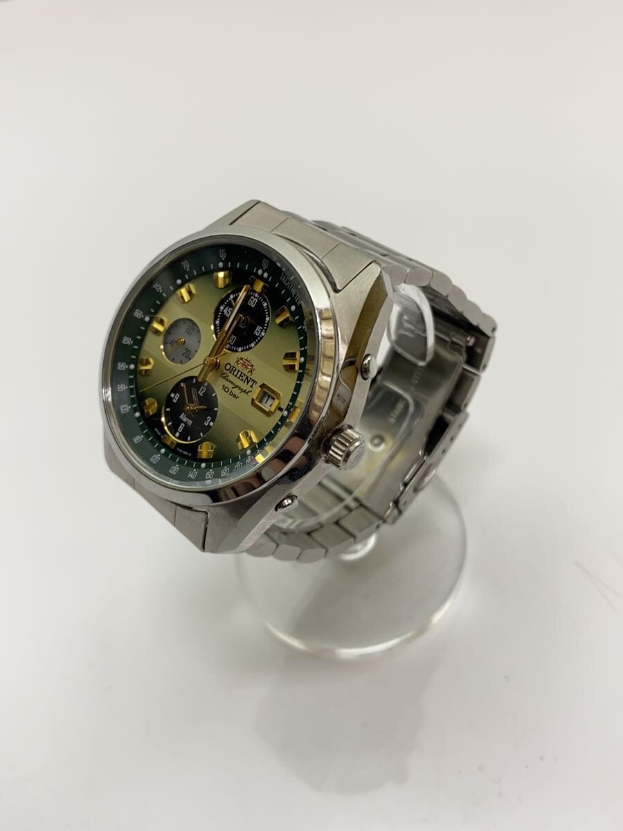ORIENT([トケイ]オリエント) / ソーラー腕時計/アナログ/ステンレス/グリーン/シルバー/TY01-C3-B | 中古品の販売・通販 ...