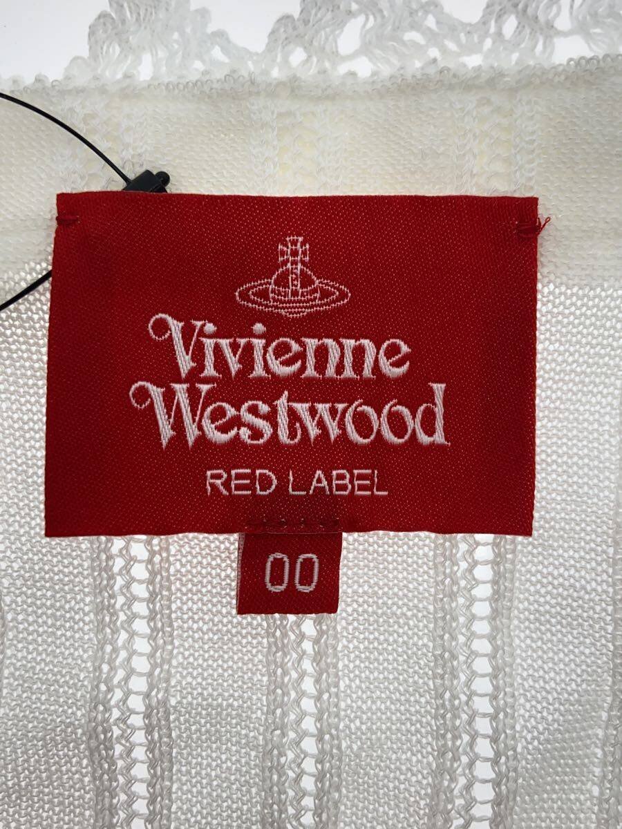 Vivienne Westwood RED LABEL / カーディガン(薄手)/0/コットン/WHT/無地/16-12-141024
