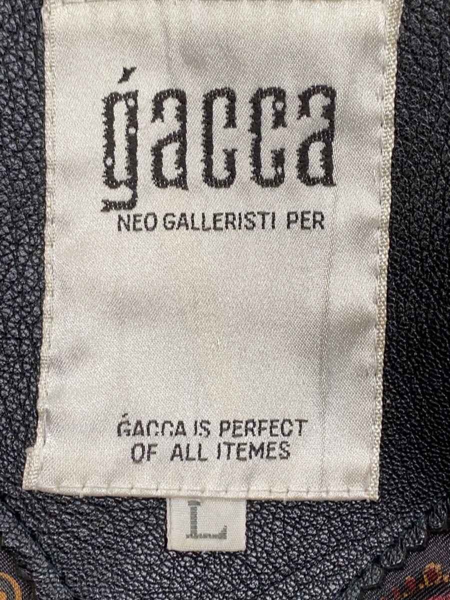 Gacca gacca(ガッカ) / レザージャケット・ブルゾン/L/羊革/BLK/無地 | 古着の販売・通販ならセカンドストリート