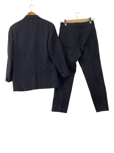 商品画像：セットアップ/48/ウール/BLK/ピンストライプ ブラック 2