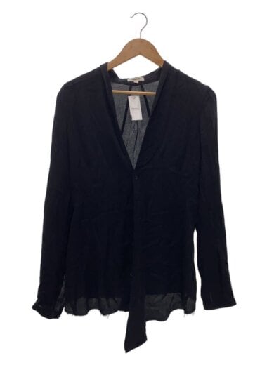 商品画像：長袖シャツ/S/レーヨン/BLK/無地/16-1408531 1