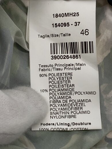 商品画像：フローラルジップアップフーデッドナイロンジャケット/46/ポリエステル/グリーン/花柄 4