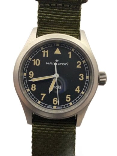 商品画像：クォーツ腕時計/アナログ/--/BLK/KHK/H694010 1