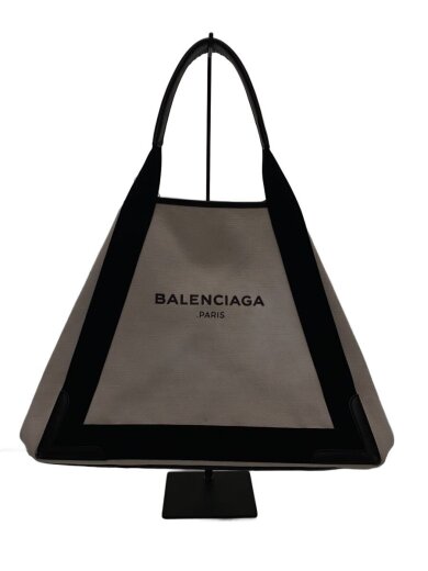 商品画像：NAVY CABAS M/カバM/ポーチ付属/キャンバス/WHT/339936 1