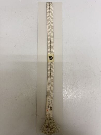 商品画像：リネンその他/帯締め/誉田屋源兵衛/廣澤白鳳/純金糸/伝統工芸士 6