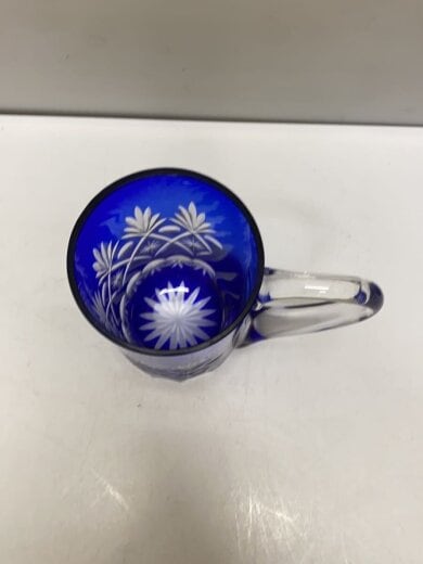 商品画像：グラス/2点セット/ペア/ジョッキ/藍色/切子 3