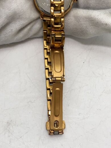 商品画像：クォーツ腕時計/アナログ/ステンレス/WHT/GLD/THN24 5