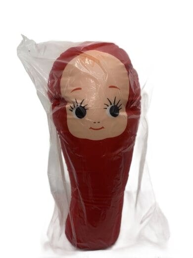 商品画像：リネンその他/たらこキューピー/20周年クッション/赤/ビーズクッション 1