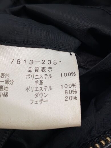 商品画像：ダウンジャケット/3/レザー/BLK 4