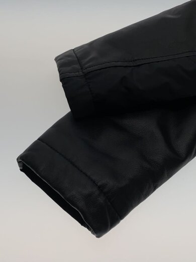 商品画像：ダウンジャケット/3/レザー/BLK 5